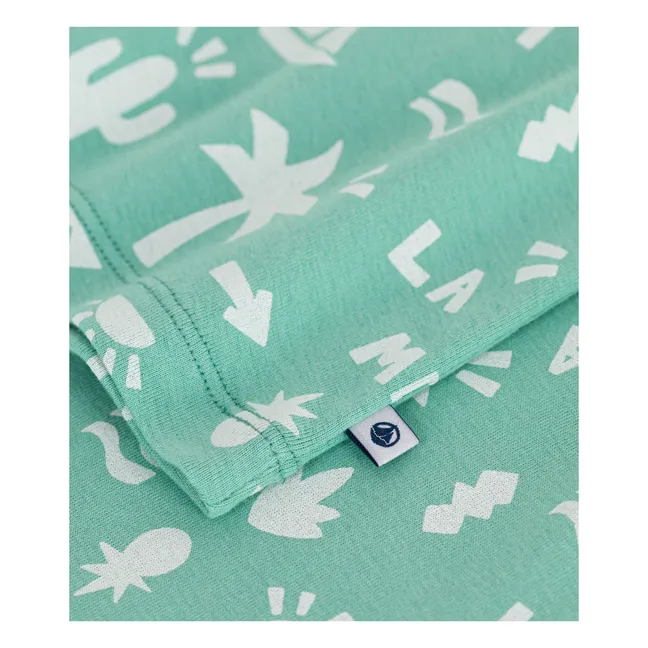 Pyjashort Brook Coton Bio | Vert