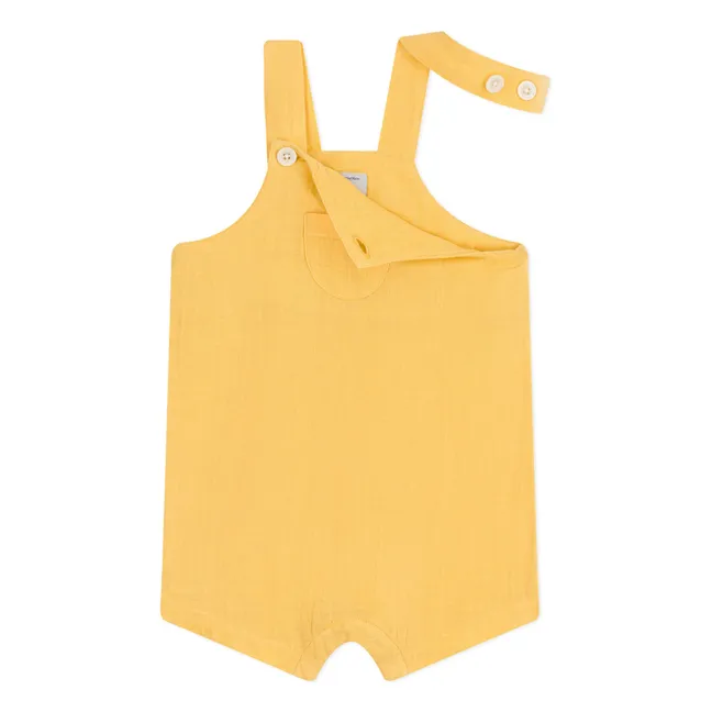 Peto de gasa de algodón orgánico Barege | Amarillo