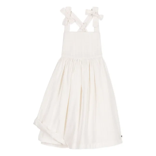 Vestido de algodón orgánico Billion | Blanco