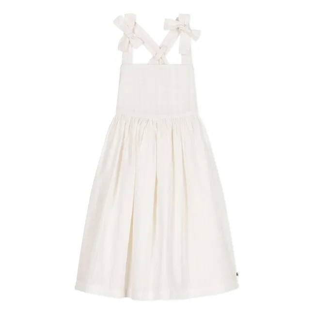 Vestido de algodón orgánico Billion | Blanco