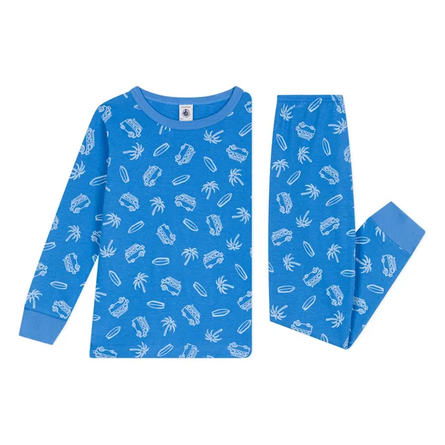 Pijama de algodón ecológico Brighton | Azul