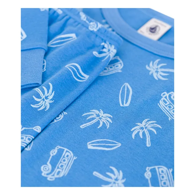 Pijama de algodón ecológico Brighton | Azul