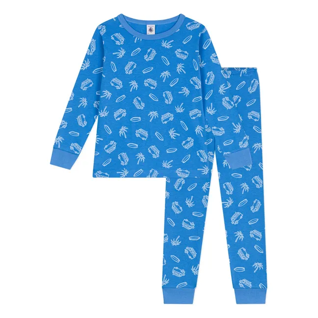Pijama de algodón ecológico Brighton | Azul