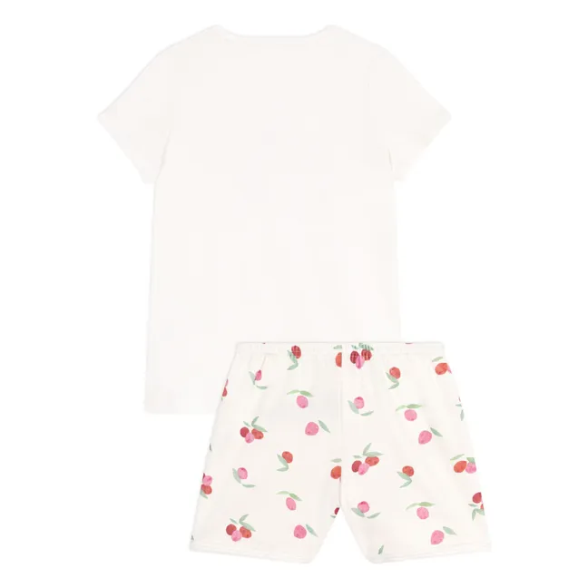 Pyjashort Brilly Coton Bio | Ecru