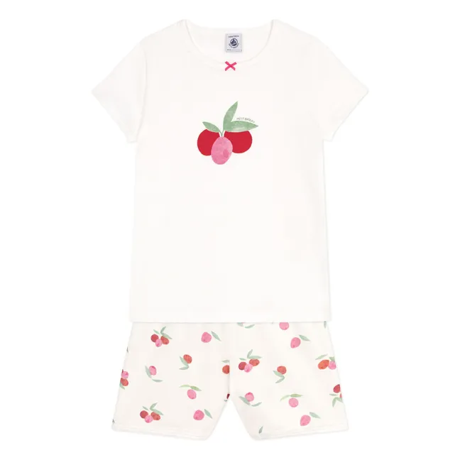 Pyjashort Brilly Coton Bio | Ecru