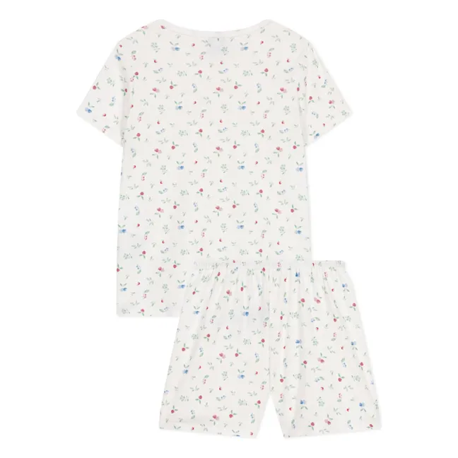 Pyjashort Bring Coton Bio | Blanc