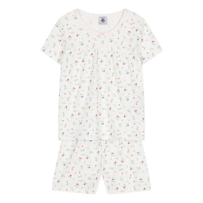 Pyjashort Bring Coton Bio | Blanc
