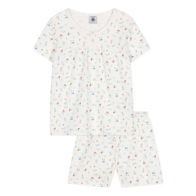 Pyjashort Bring Coton Bio | Blanc