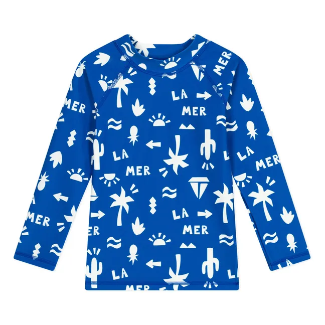 T-Shirt Anti-Uv Blago Fibres Recyclées | Bleu électrique