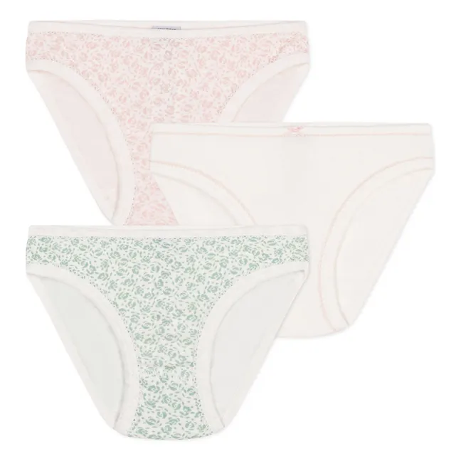Set of 3 Naoshima Organic Cotton Panties | Ecru