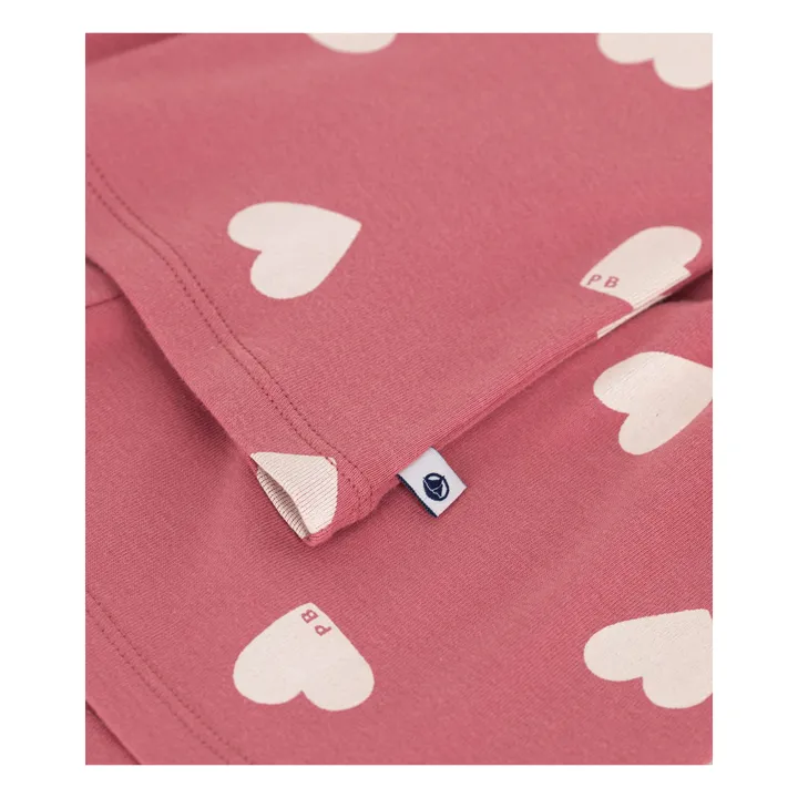 Pijama corto Britney de algodón orgánico | Rosa Viejo- Imagen del producto n°6