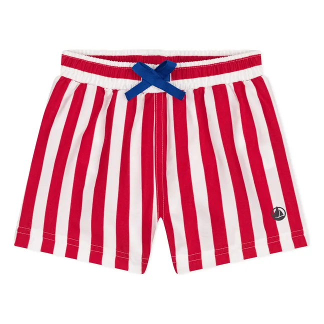 Pantaloncini da bagno in fibra riciclata | Rosso