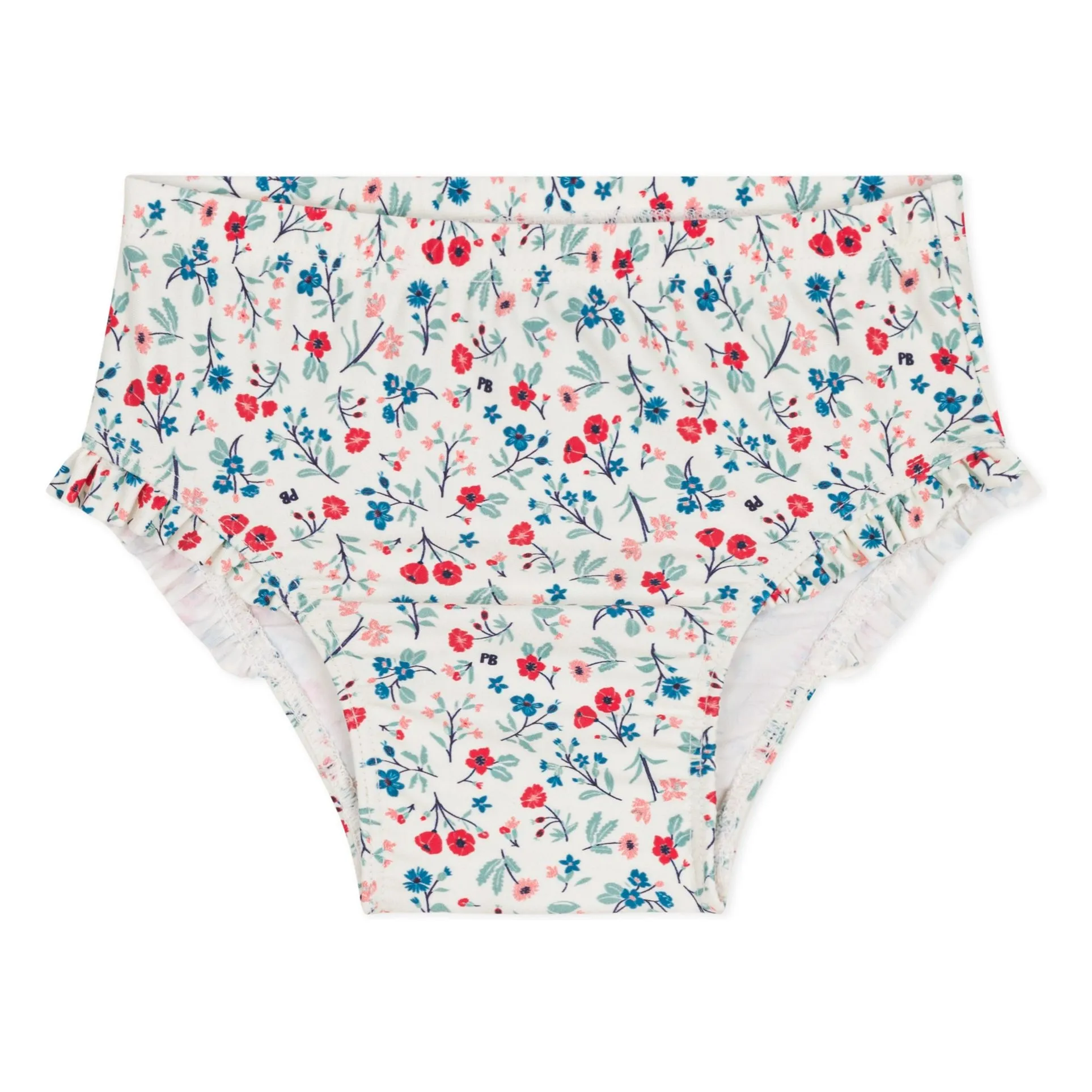 Petit Bateau Women's White Bayadou Recycled Fiber Bath Panties