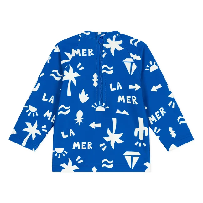 T-Shirt Anti-Uv Baie Fibres Recyclées | Bleu