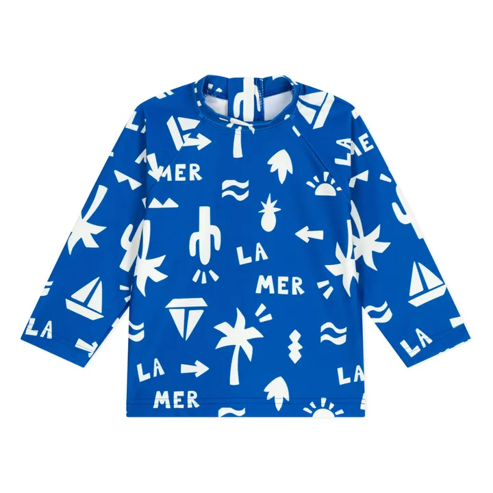 T-Shirt Anti-Uv Baie Fibres Recyclées | Bleu- Image produit n°0