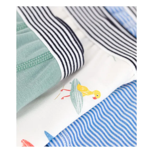 Set of 3 Brice Organic Cotton Boxer Briefs | Ecru