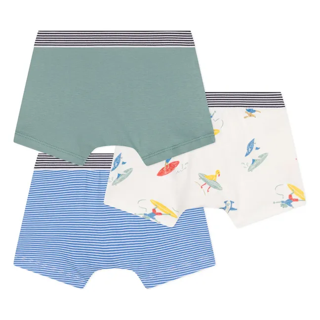 3er-Pack Boxershorts Brice Bio-Baumwolle | Seidenfarben