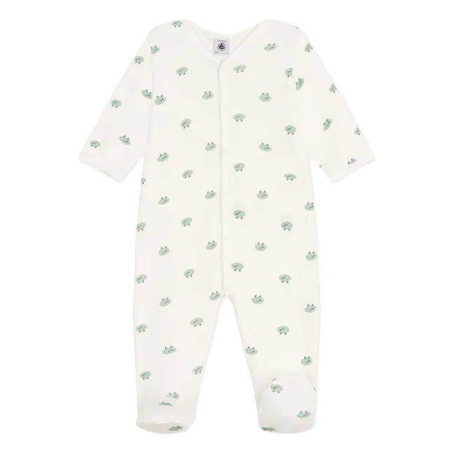 Pyjama mit Füßen Benji Bio-Baumwolle | Seidenfarben
