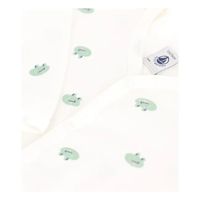 Benji Organic Cotton Pyjamas with Feet | Ecru