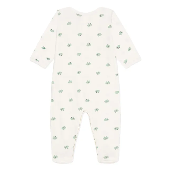 Pyjama mit Füßen Benji Bio-Baumwolle | Seidenfarben