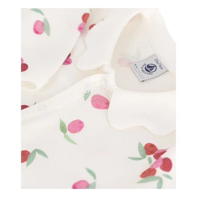 Baybay organic cotton pyjamas with feet | Ecru