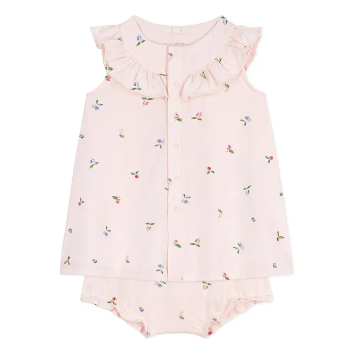 Ensemble Robe et Bloomer Bulia Coton Bio | Rose pêche- Image produit n°3