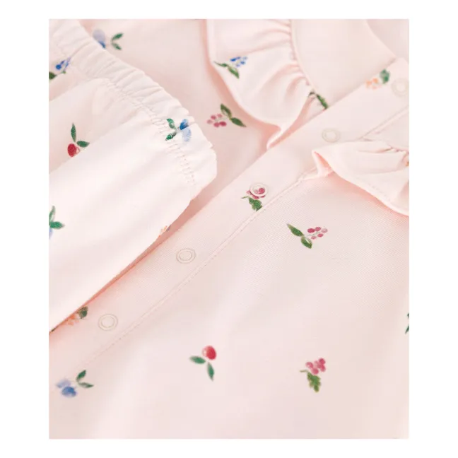 Set aus Kleid und Bloomer Bulia Bio-Baumwolle | Pfirsichfarben