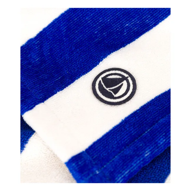 Gestreifter Badeumhang | Blau