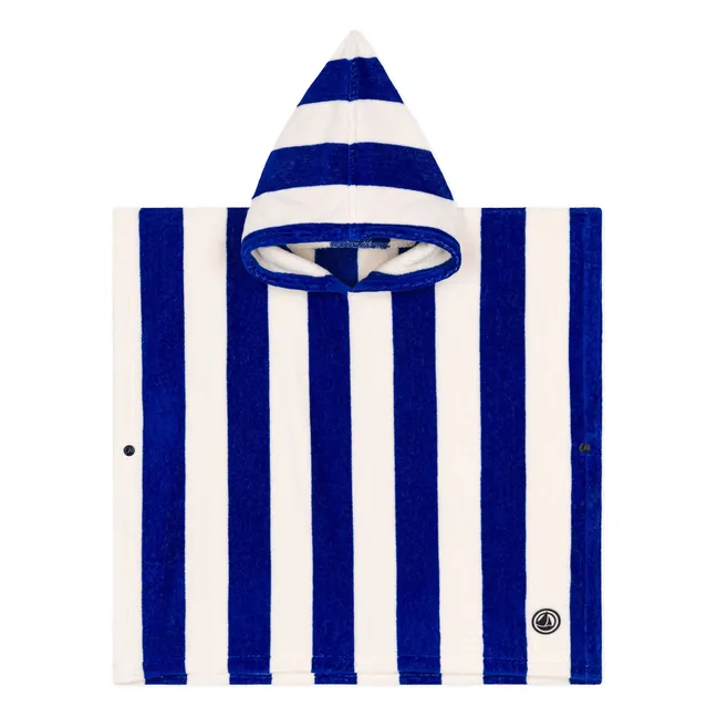 Cape de Bain Rayure | Bleu