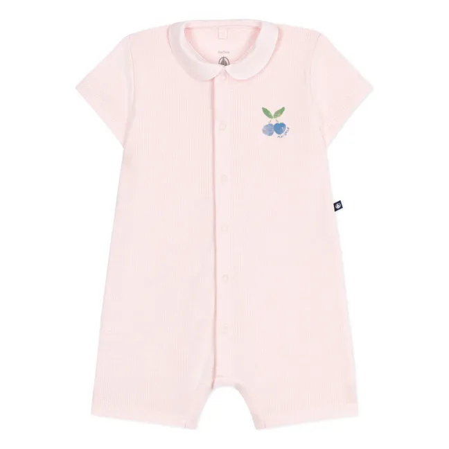 Pelele de algodón orgánico Baobao | Rosa Melocotón