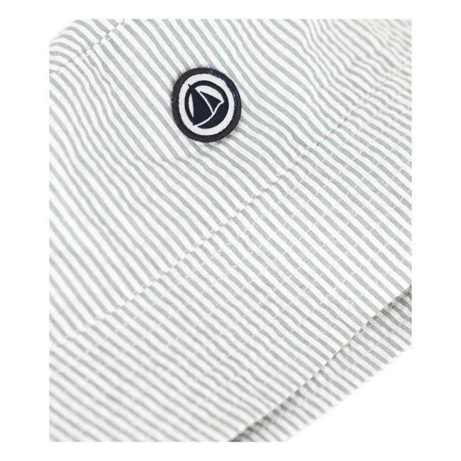 Striped Organic Cotton Bob | Green
