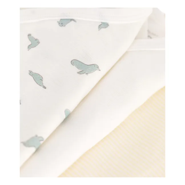 Lot 3 Bodies Naissance Babyslide Coton Bio | Ecru