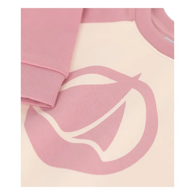 Sudadera de algodón ecológico | Rosa