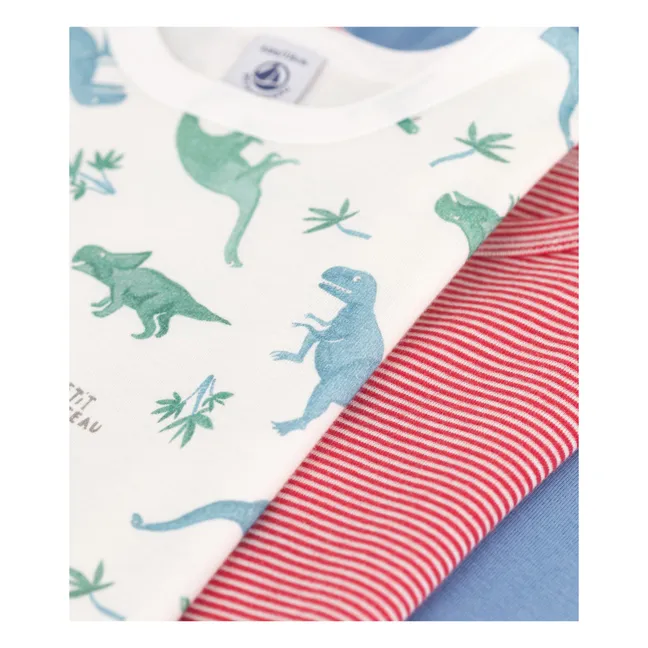 Lote de 3 camisetas de algodón ecológico Nido | Verde