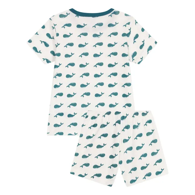 Pyjashort Brance Coton Bio | Ecru