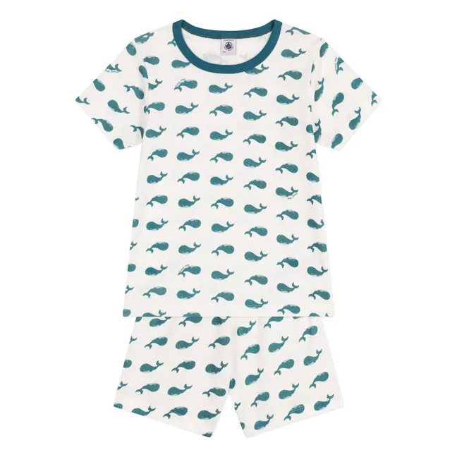 Pyjashort Brance Coton Bio | Ecru