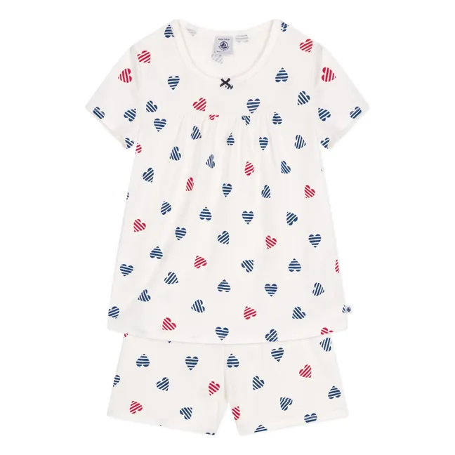 Pyjashort Barlotte Organic Cotton | White