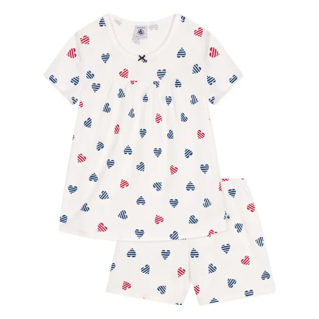 Pyjashort Barlotte Organic Cotton | White