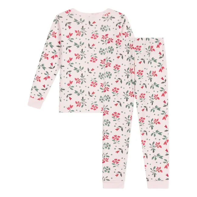 Pijama de algodón orgánico Bubble Snug | Rosa