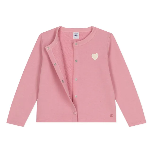 Binette organic fleece vest | Pink