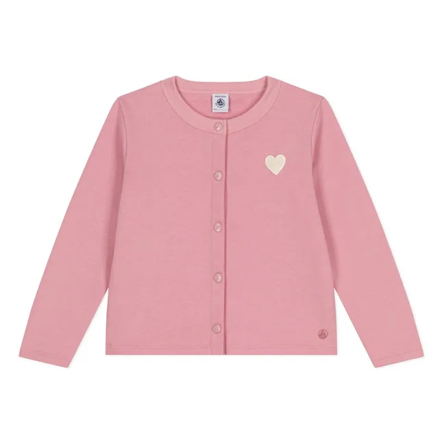 Gilet Binette Molleton Bio | Rose