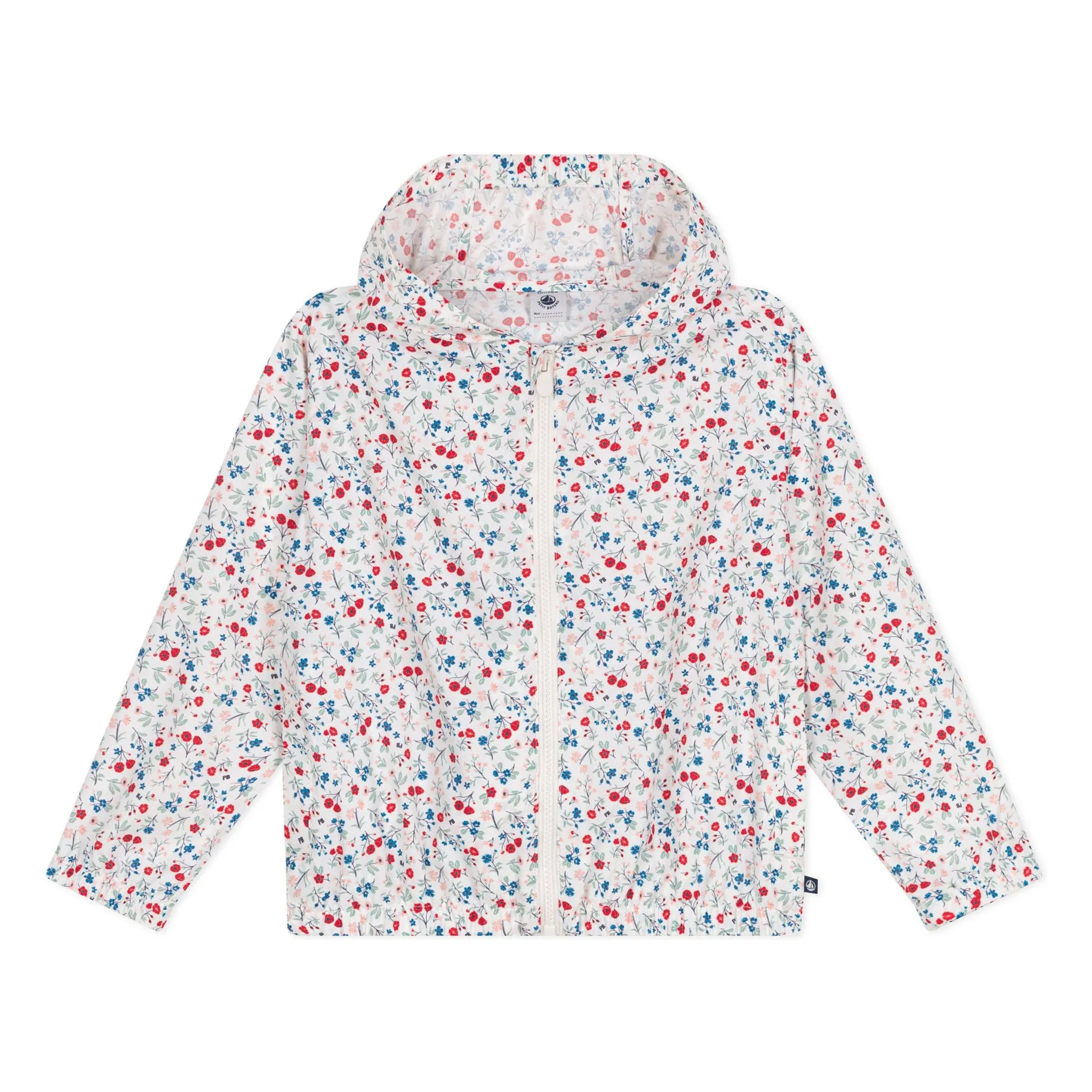 Petit Bateau White Bonati Recycled Fiber Jacket