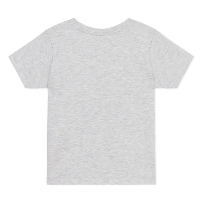 T-Shirt Boussole Coton Bio | Gris chiné