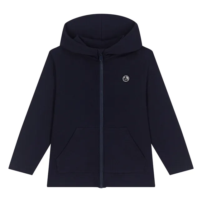 Felpa in cotone biologico Billo | Blu marino