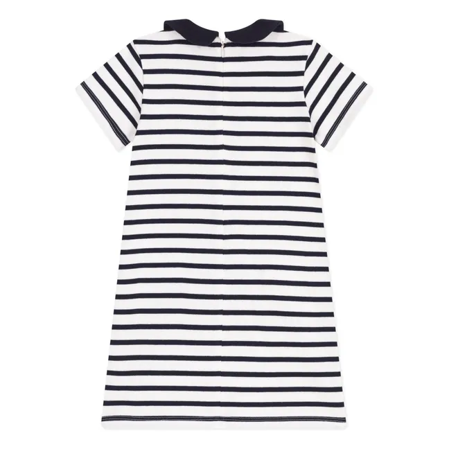 Robe Birthday Coton Bio | Bleu marine
