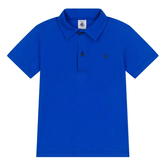 Polo Brasier de algodón orgánico | Azul eléctrico