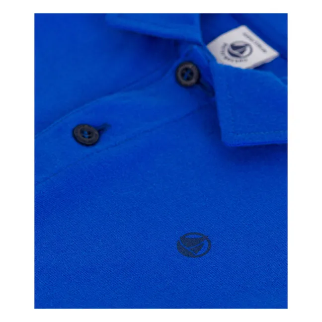 Polo Brasier de algodón orgánico | Azul eléctrico