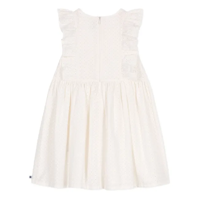 Dress Brendice Broderie Anglaise Organic cotton | White