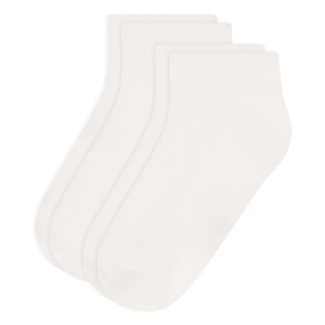 Lot de 2 Paires de Chaussettes Basses | Blanc