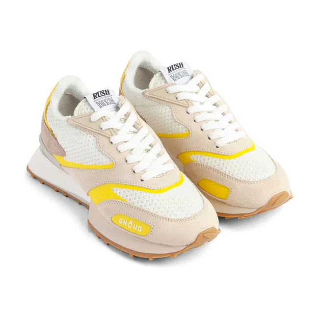 Rush Groove Mesh Suede Sneakers | Yellow